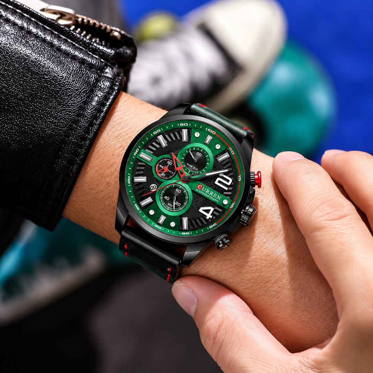 Reloj Curren 8393 – Green Racing