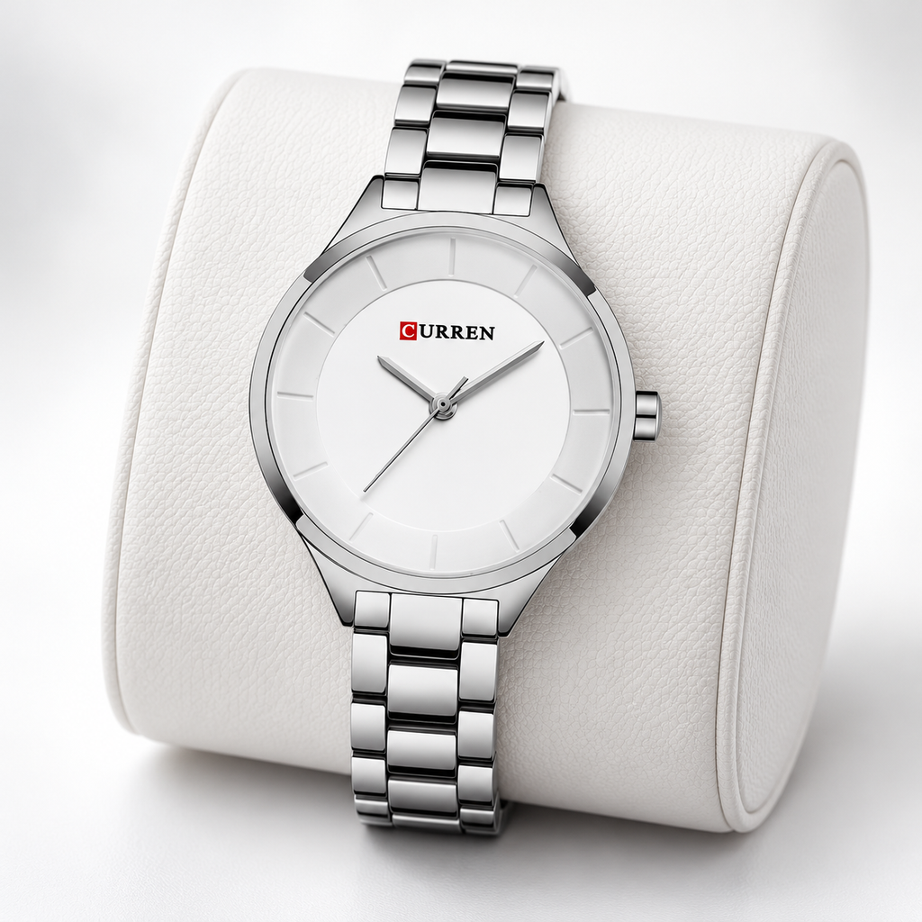 Reloj Curren 9015 – Elegancia Plateada