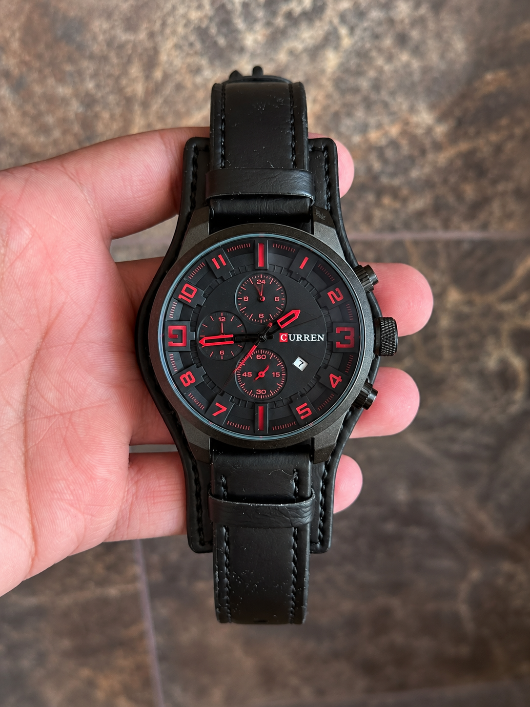 Reloj Curren 8225 – Negro Carmesí