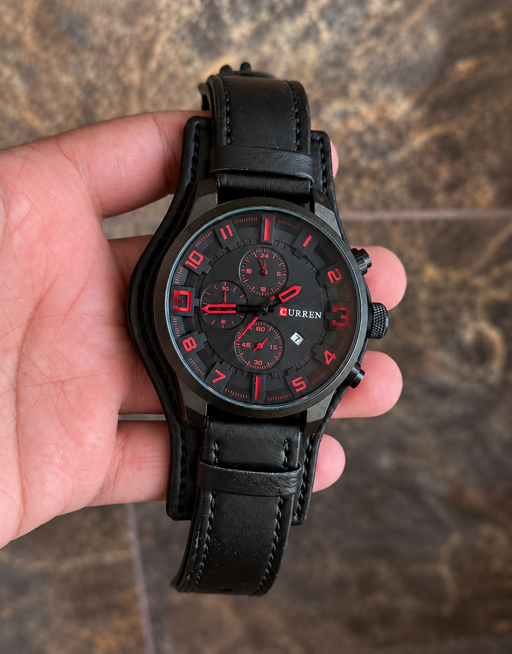 Reloj Curren 8225 – Negro Carmesí