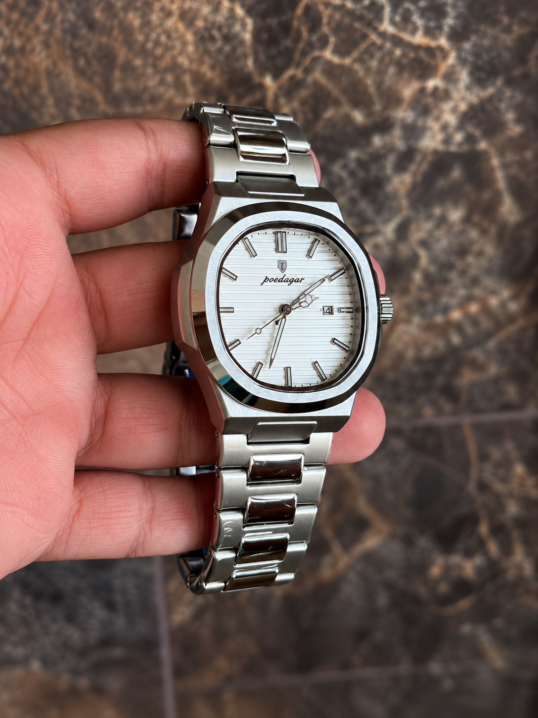 Reloj Poedagar 613 – Titanium White