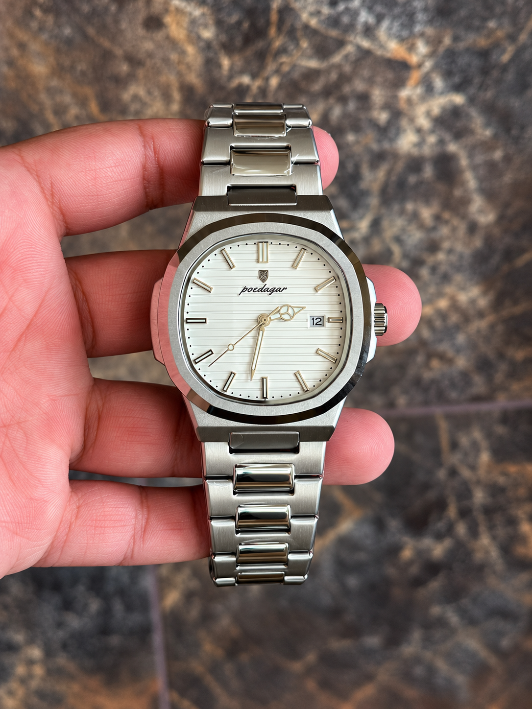 Reloj Poedagar 613 – Titanium White
