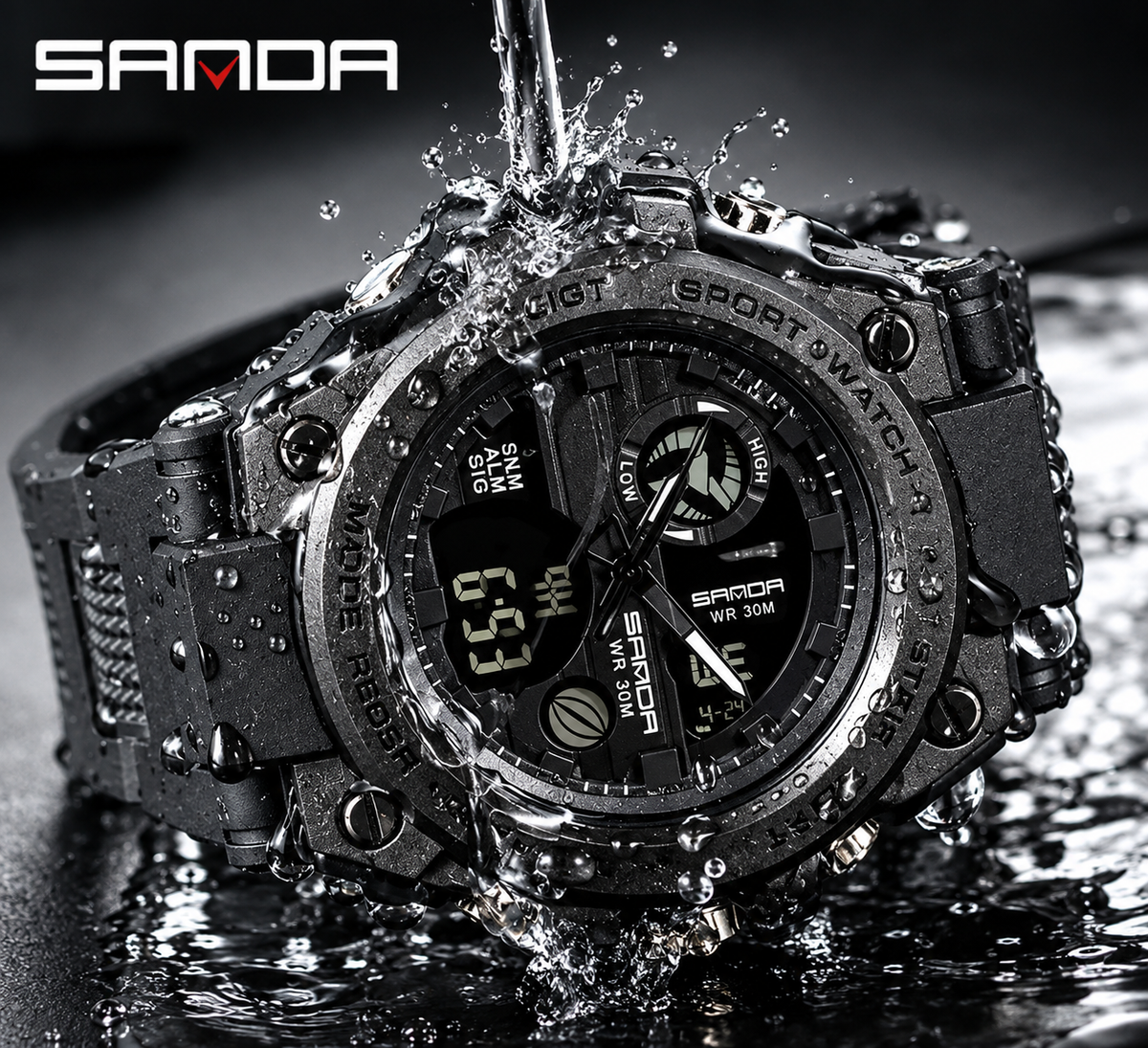 Reloj SANDA 739 – Black Tactical