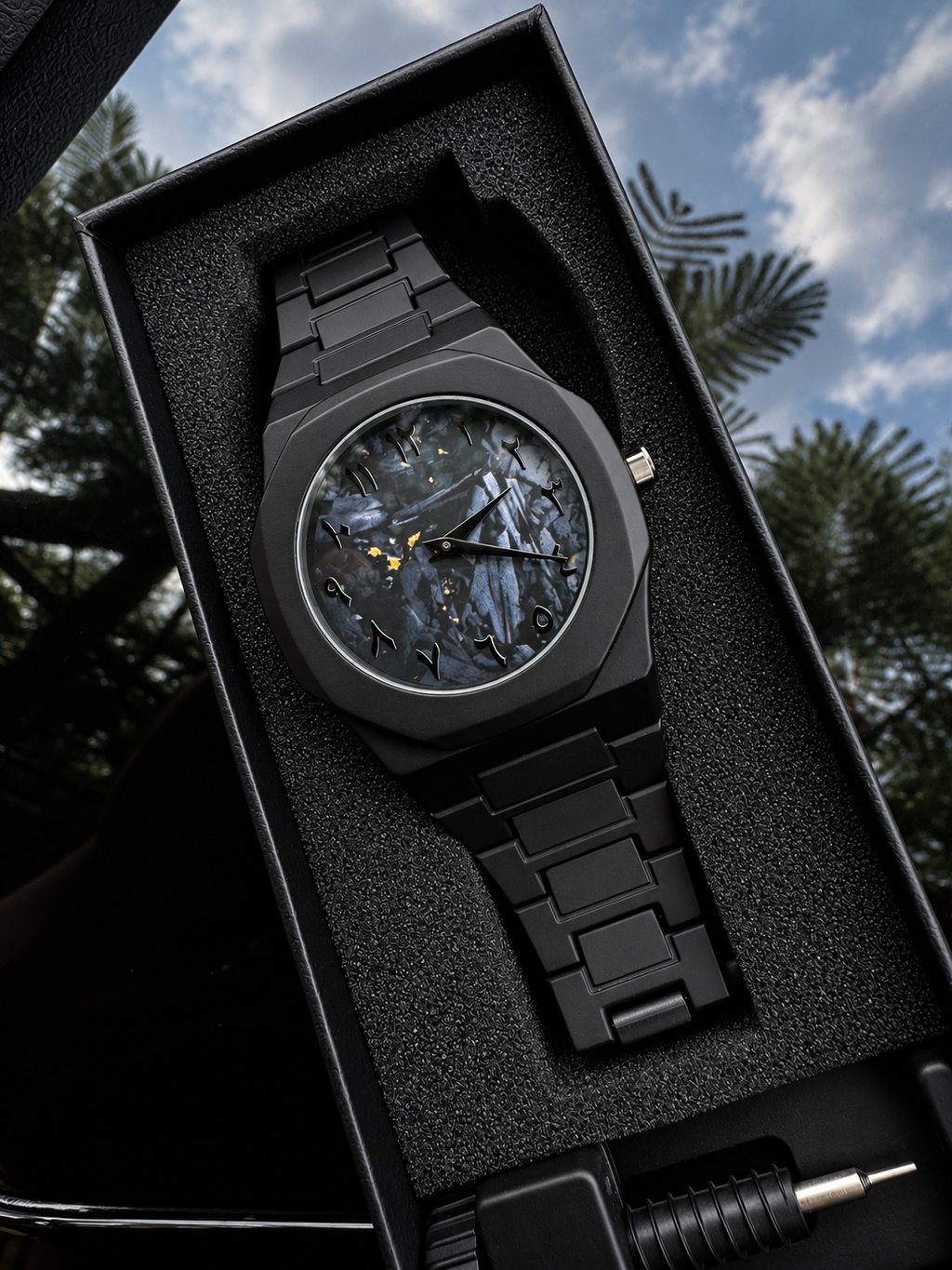 Reloj Skeleton – Black Aura