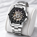 Reloj Winner Automatic – Silver Skeleton